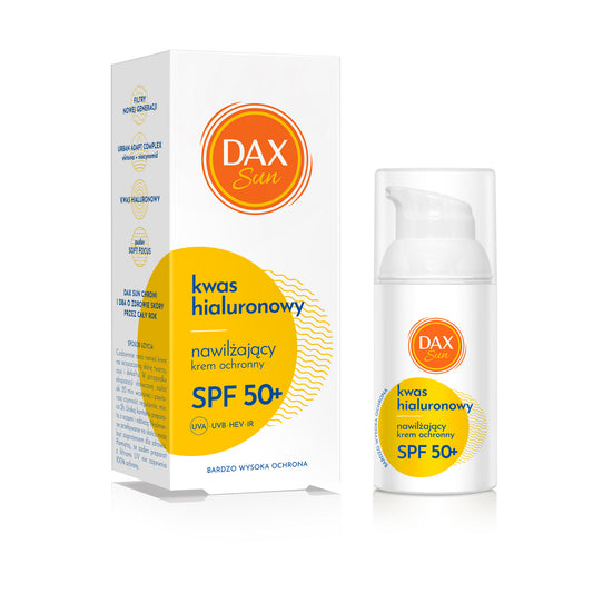 DAX Sun Drėkinamasis apsauginis kremas su hialurono rūgštimi SPF 50+ 30 ml