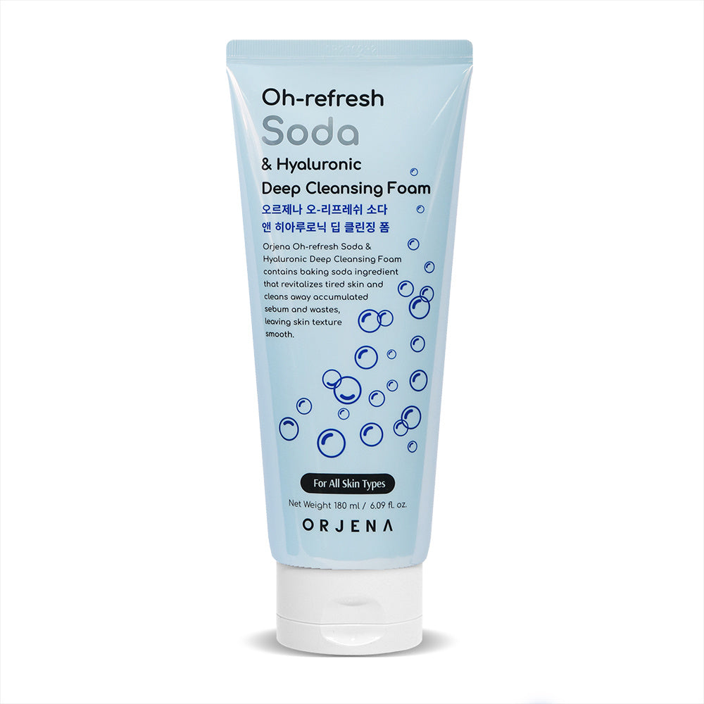 ORJENA Oh-refresh Veido prausimo putos Soda & Hyaluronic 180 ml