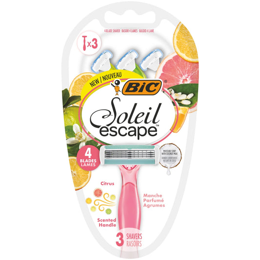 BIC Skustuvo Soleil Escape Citrus - blister 3 vnt.