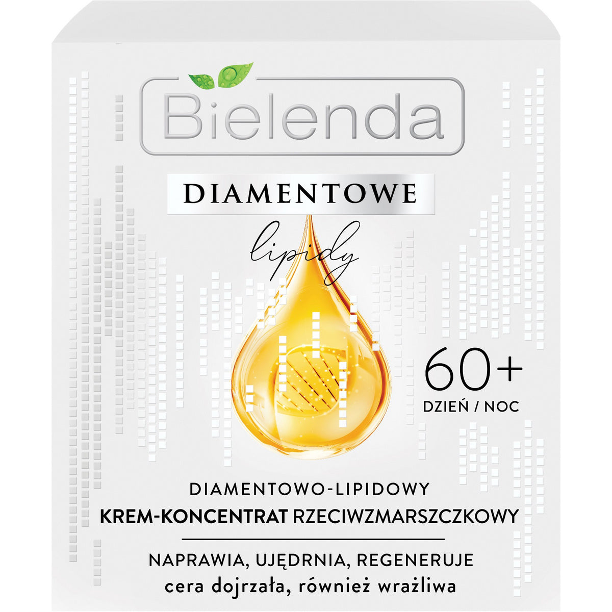 BIELENDA DIAMENTOVO LIPIDAI 60+ Diamentovo-Lipidinis Kremas - koncentratas priešraukšlinis dienai ir naktiai 50ml
