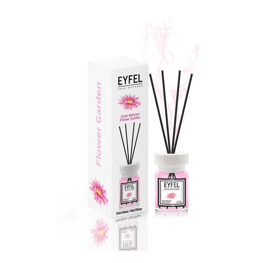 EYFEL Kvapų difuzorius su lazdelėmis - Gėlių sodas 120ml