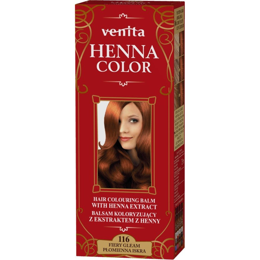 VENITA Henna Color Balsamas su henna - 116 Ugnies Žiežirba