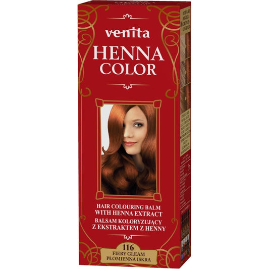 VENITA Henna Color Balsamas su henna - 116 Ugnies Žiežirba