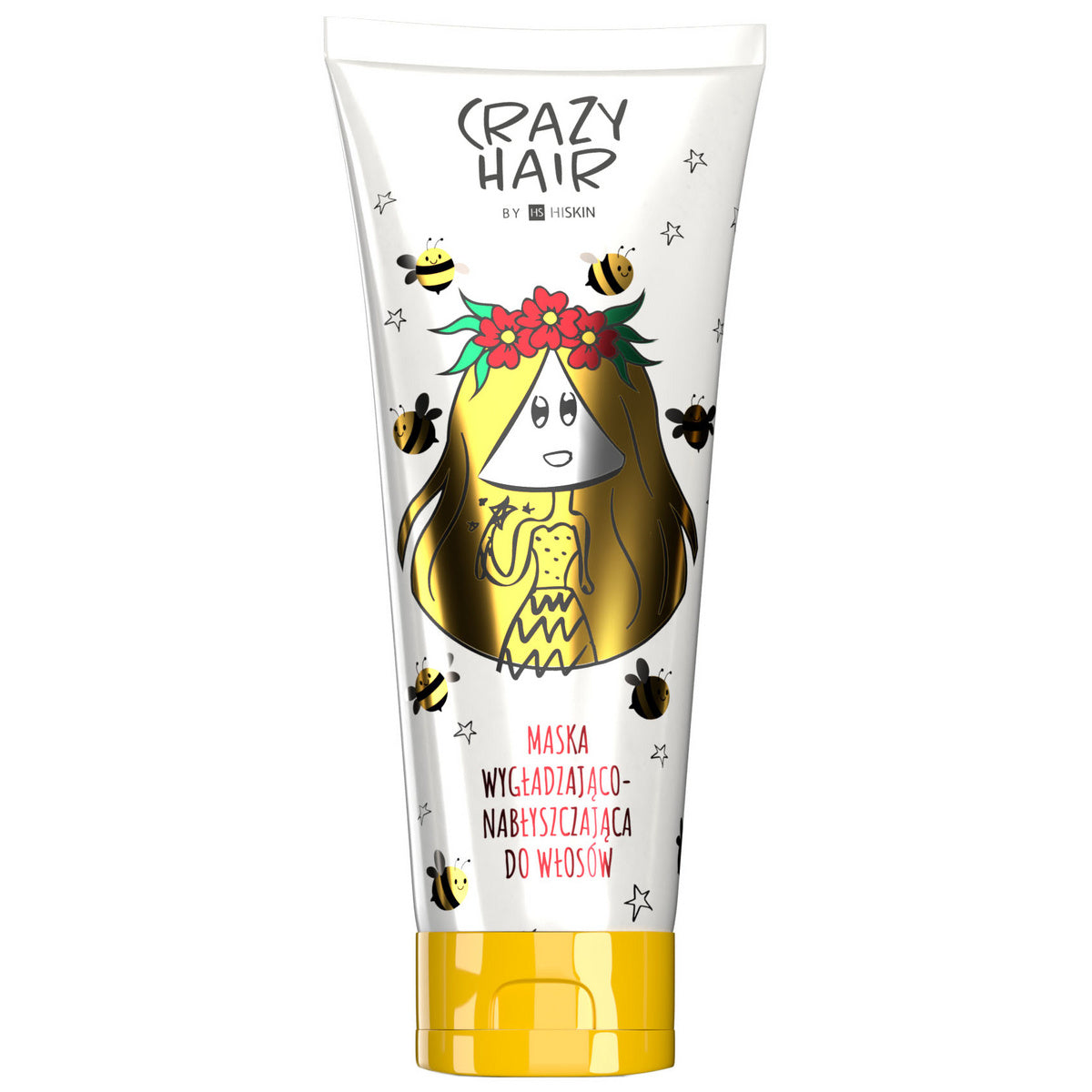 HISKIN Crazy Hair Maska glotninanti ir blizganti plaukams - su medumi 250 ml