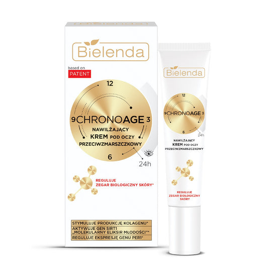 BIELENDA CHRONO AGE 24H Drėkinamasis kremas aplink akis 15ml