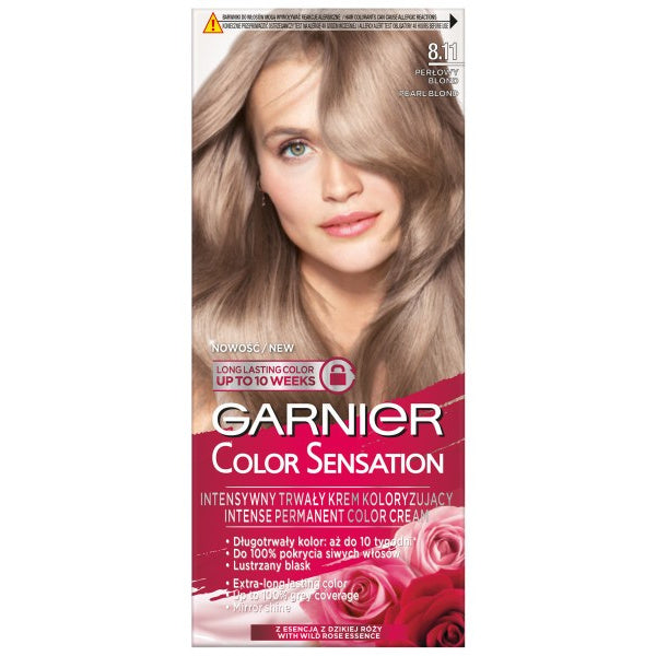 GARNIER Color Sensation Kremas koloryzujący 8.11 Perlų Šviesus