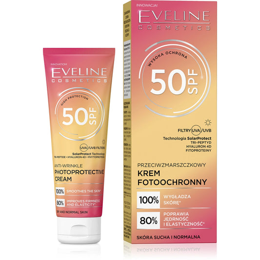 EVELINE Priešraukšlėjančio fotoapsauginio kremo veidui SPF50 30ml