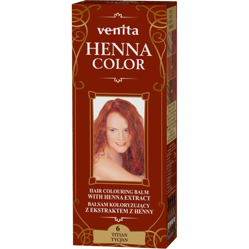 VENITA Henna Color Balsamas su henna - 6 Tician
