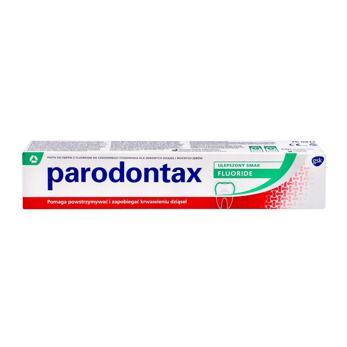 GSK PARODONTAX Dantų pasta FLUORIDE 75ml