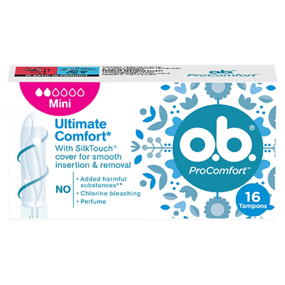 O.B. ProComfort Ultimate Mini higieniniai tamponai 1 pakuotė - 16 vnt.