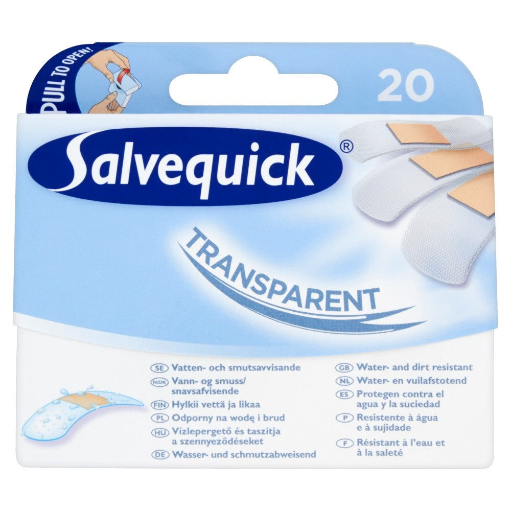 Salvequick Permatomas skaidrus 1op.-20 vnt.