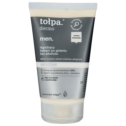 TOŁPA Dermo Men Balsamas po skutimo be alkoholio Sensitive 100 ml