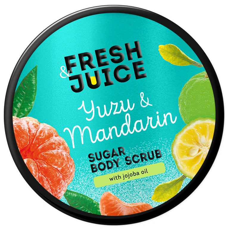 FRESH JUICE Cukraus šveitiklis kūnui Yuzu ir mandarinai 200 ml