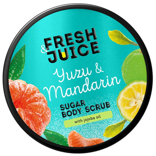 FRESH JUICE Cukraus šveitiklis kūnui Yuzu ir mandarinai 200 ml