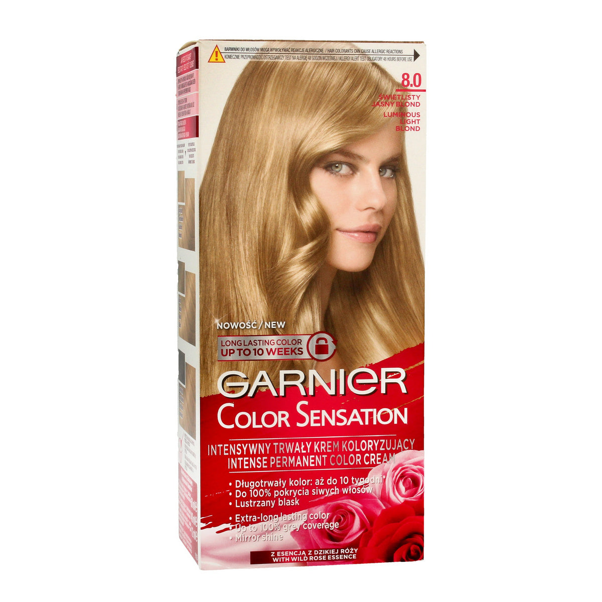 GARNIER Color Sensation Kremas koloryzujący 8.0 Šviesus Blond