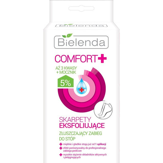 BIELENDA COMFORT + Eksfoliacinės kojinės pėdoms 1op - 2vnt