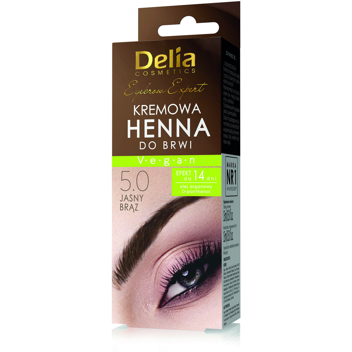 DELIA Henna kremas 5.0 - Šviesiai ruda 15 ml