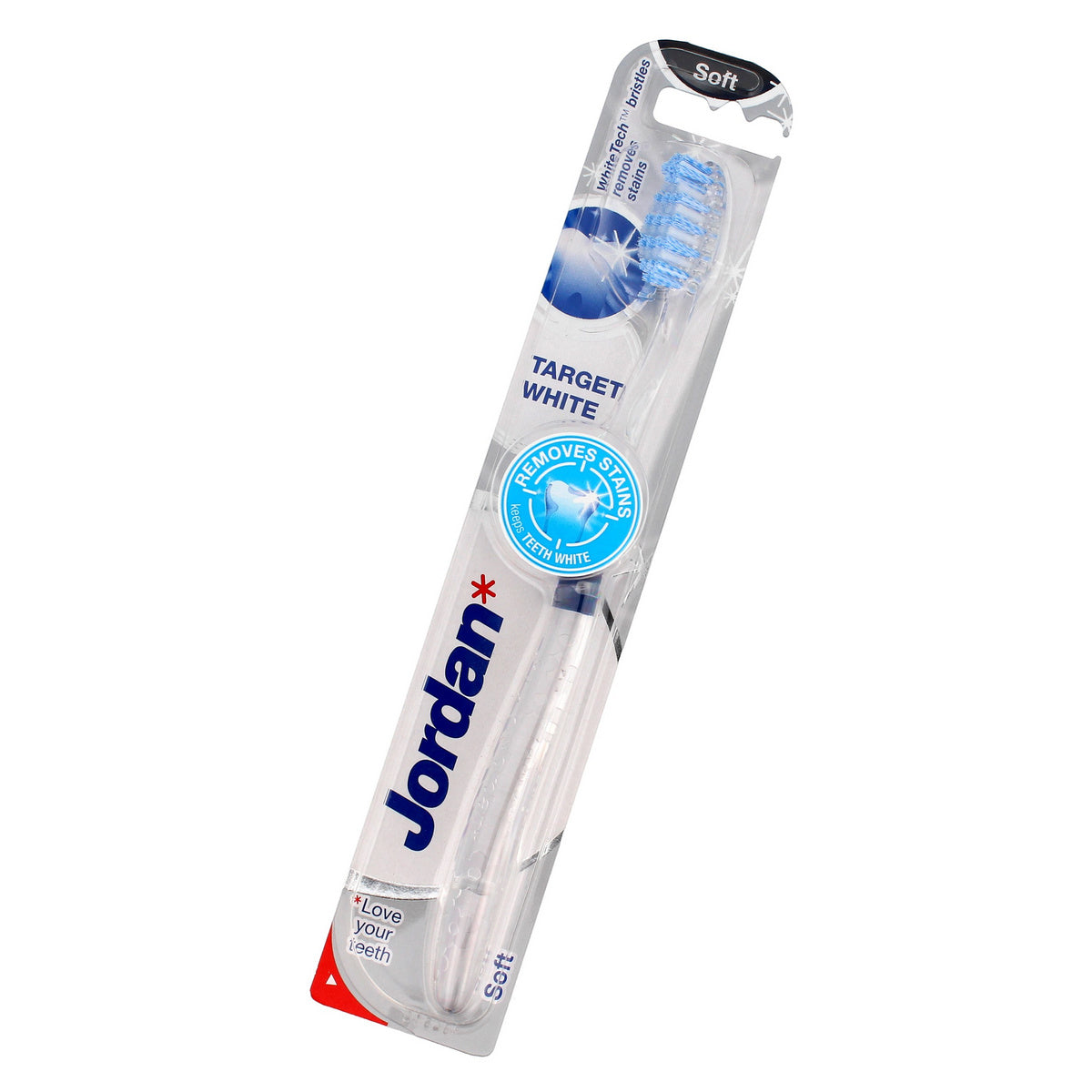 Jordan dantų šepetėlis Target White soft - mišri spalvų 1vnt