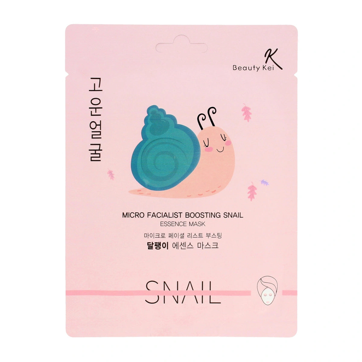 Beauty Kei Maska su pūku su sraigės gleivėmis Snail 1vnt