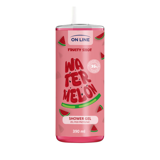 ON LINE Fruity Shot Gelis po dušu Arbūzas 390 ml