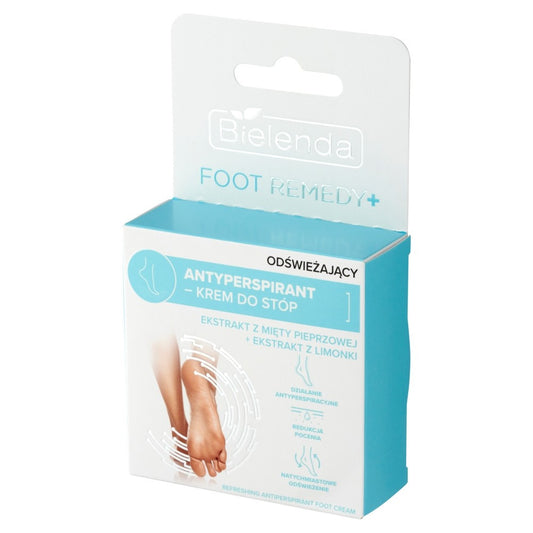 BIELENDA FOOT REMEDY+ Gaivinamasis antiperspirantas-kremas pėdoms 50ml
