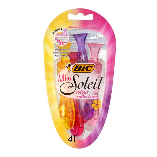 BIC Moteriškas skutimosi peiliukas Miss Soleil Colour Collection 4 1op.-4vnt.