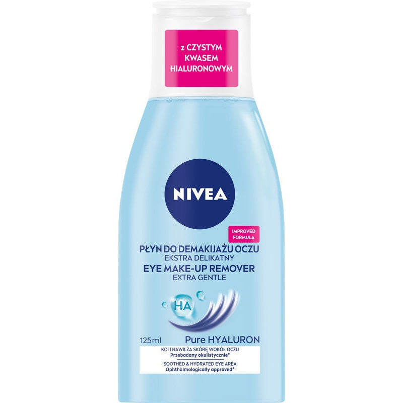 NIVEA Ekstra delikatus akių makiažo valiklis Pure Hyaluron 125ml