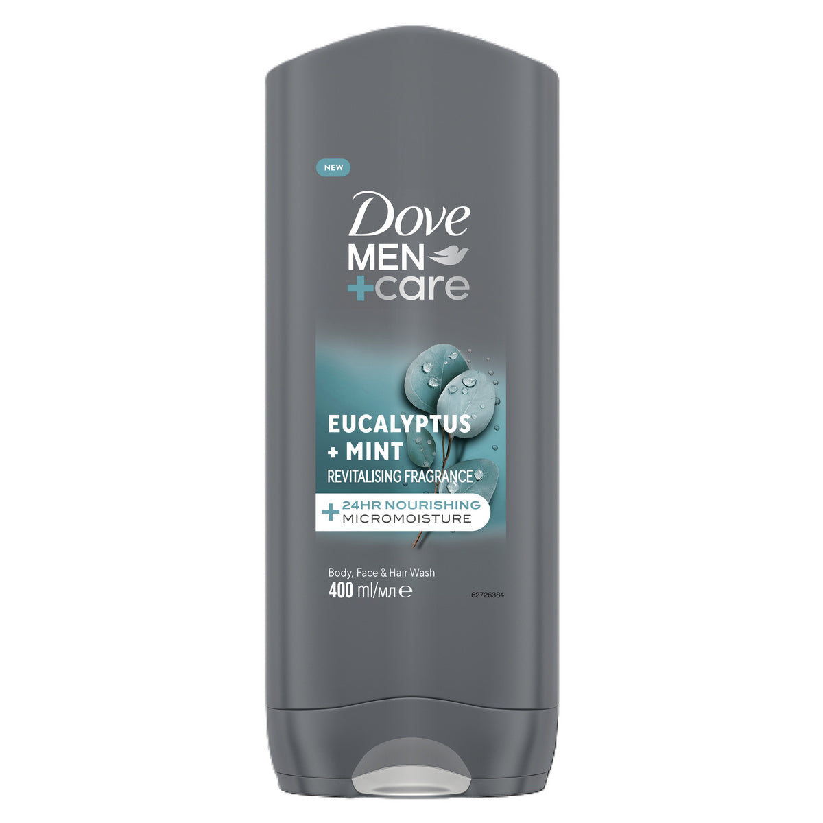 DOVE Men+Care Dušo gelis 3w1 Eukaliptas + Mėta 400 ml