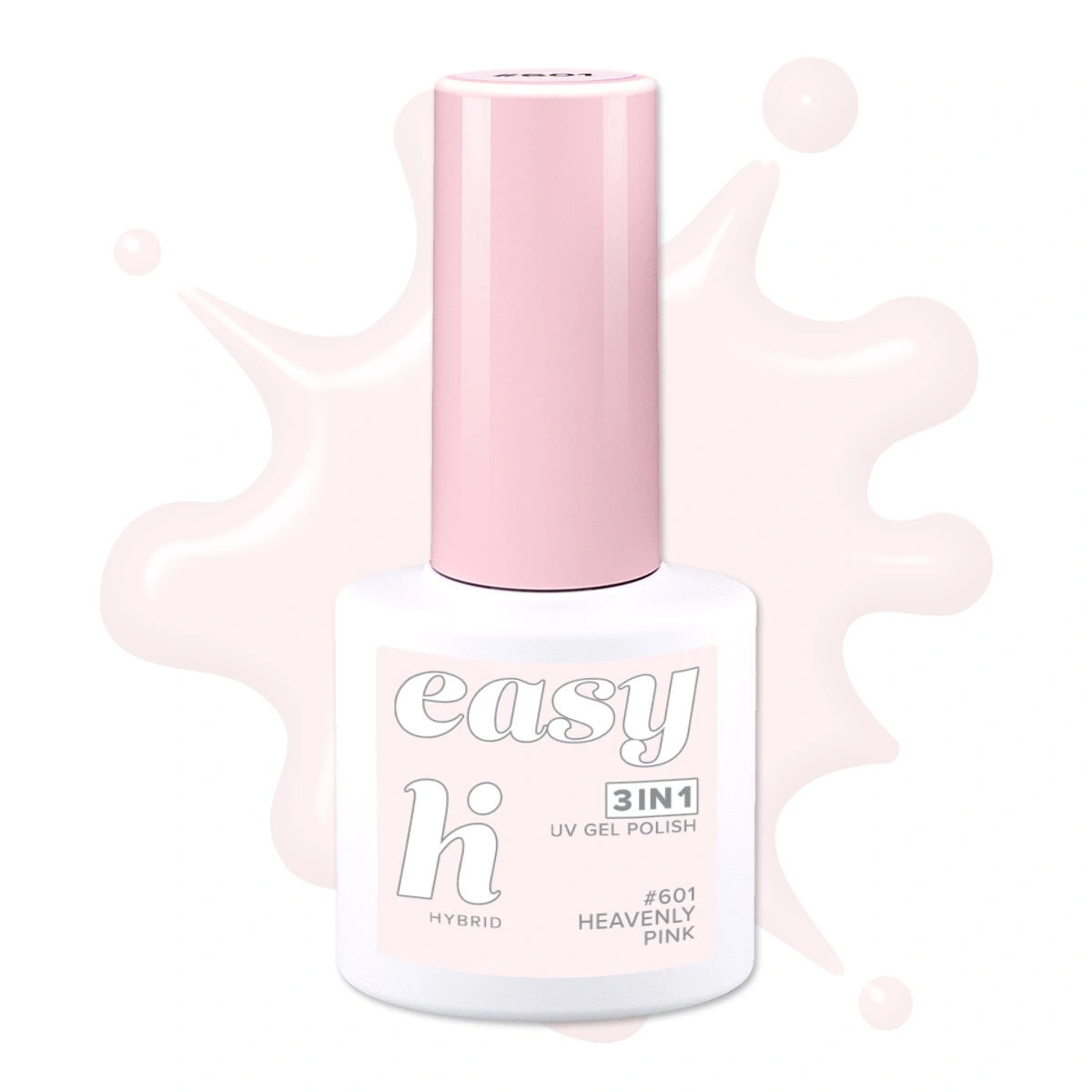 HI HYBRID Easy 3w1 Hibridinis lakas nr. 601 Heavenly Pink 5 ml
