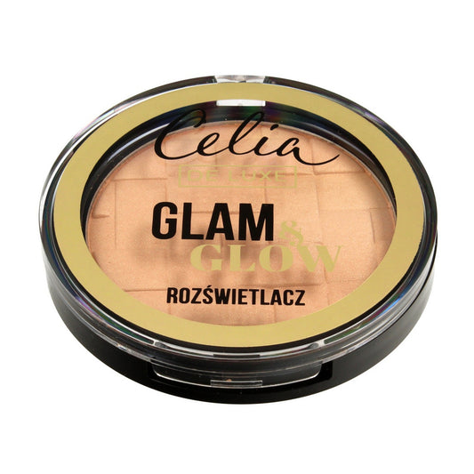 Celia De Luxe Švytinantis pudra Glam & Glow nr 106 gold 9g