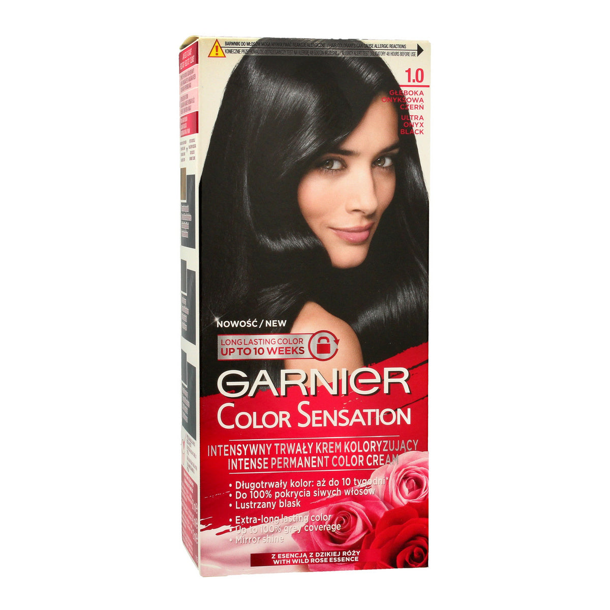 GARNIER Color Sensation Kremas koloryzujący 1.0 Onyx Black- Gili oniksinė juoda 1op.