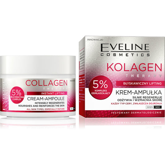 EVELINE Collagen Therapy Krem - ampulė 50 ml