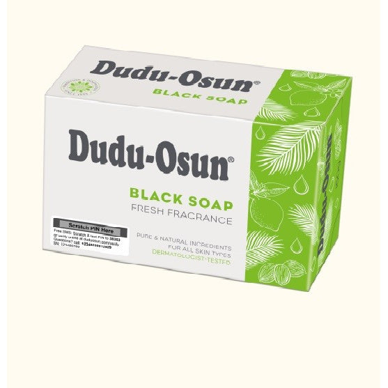 DUDU-OSUN Juodas muilas plytelėje 150g