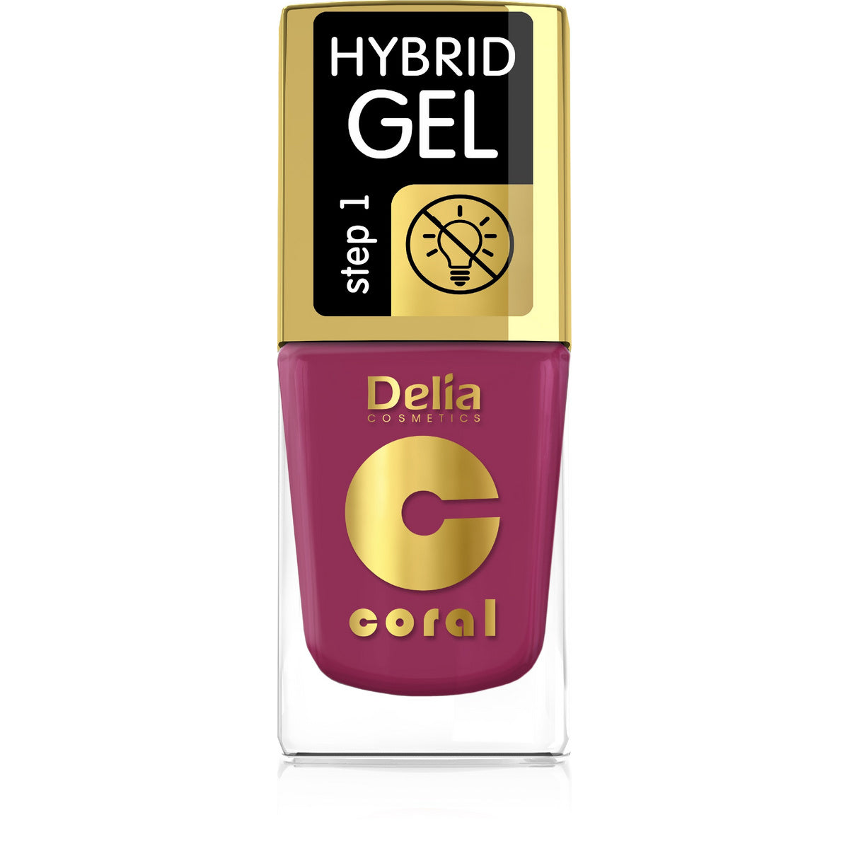 DELIA COSMETICS Koralo Hibridinis Gelis Nagų Lakas nr 71 11ml
