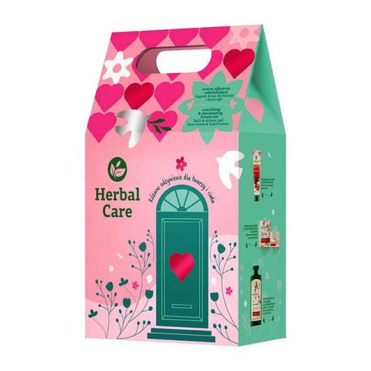 HERBAL CARE Dovanų rinkinys Karklė (Maistingos vonios 500ml + Veido kremas 50ml + Rankų kremas 100ml)