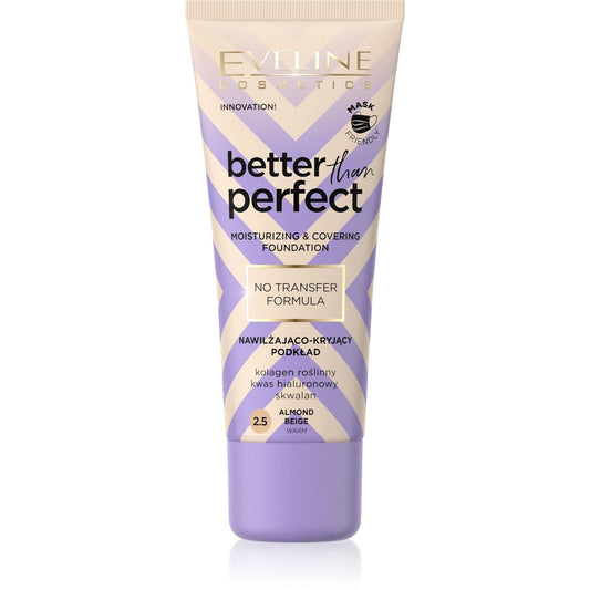 EVELINE Better Than Perfect Drėkinamasis ir maskuojantis fondas nr 2.5 Almond Beige (warm) 30 ml