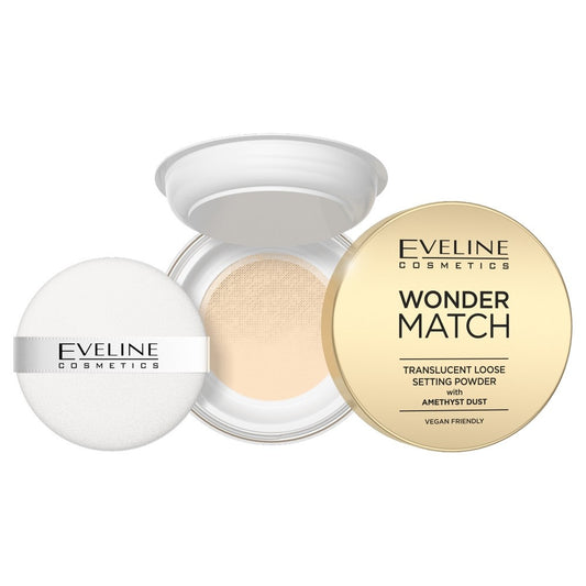 EVELINE Wonder Match Fiksuojantis pudras su ametisto milteliais 6 g