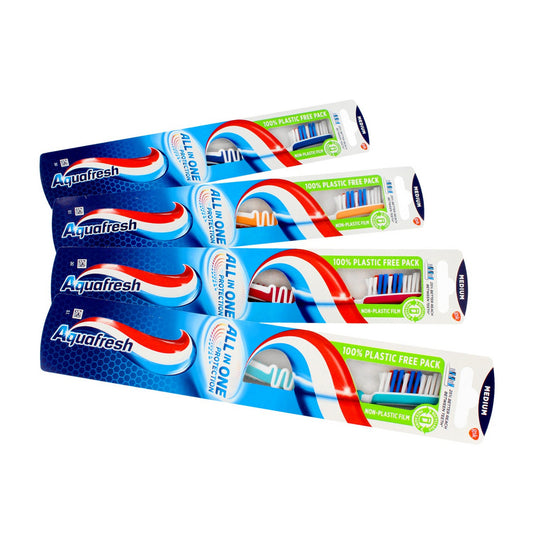 Aquafresh Dantų šepetėlis All In One Protection - medium 1vnt - mišrių spalvų