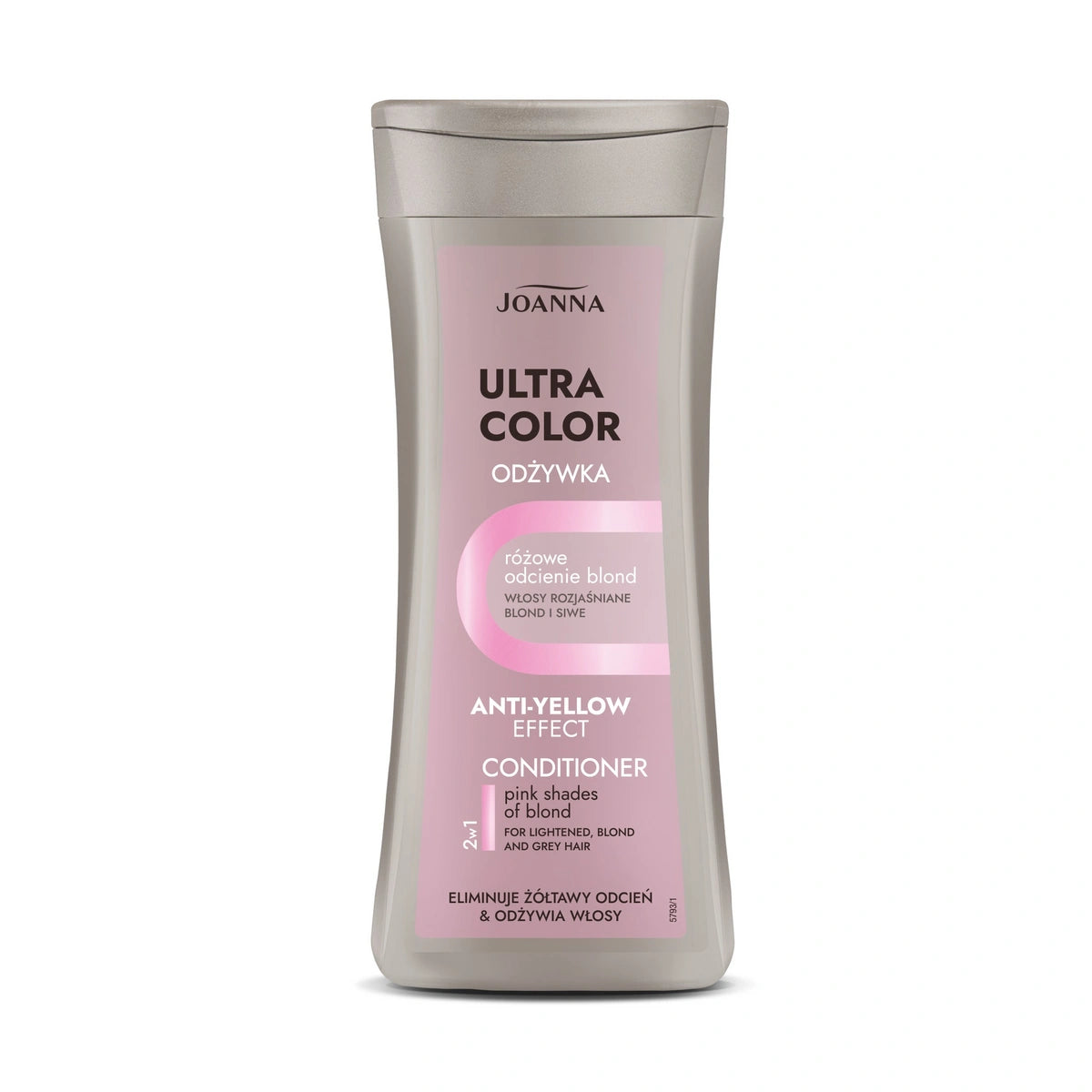 JOANNA Ultra Color Spalvą keičiančios plaukų kondicionierius - rožiniai blond atspalviai 200 g