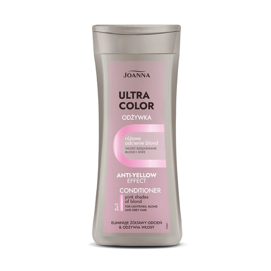 JOANNA Ultra Color Spalvą keičiančios plaukų kondicionierius - rožiniai blond atspalviai 200 g
