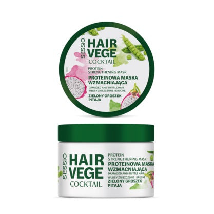 CHANTAL Sessio Hair Vege Baltymo stiprinantis plaukų kaukė - Žaliasis žirnis ir Pitaja 250 ml
