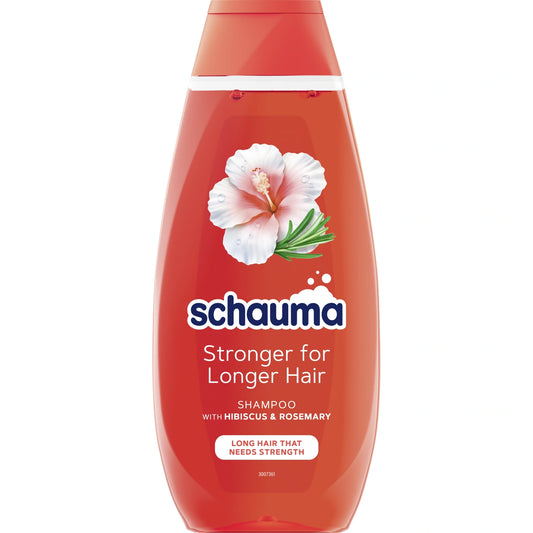 SCHAUMA Stipresniems ilgiems plaukams šampūnas - Hibiskas ir Rozmarinas 400 ml