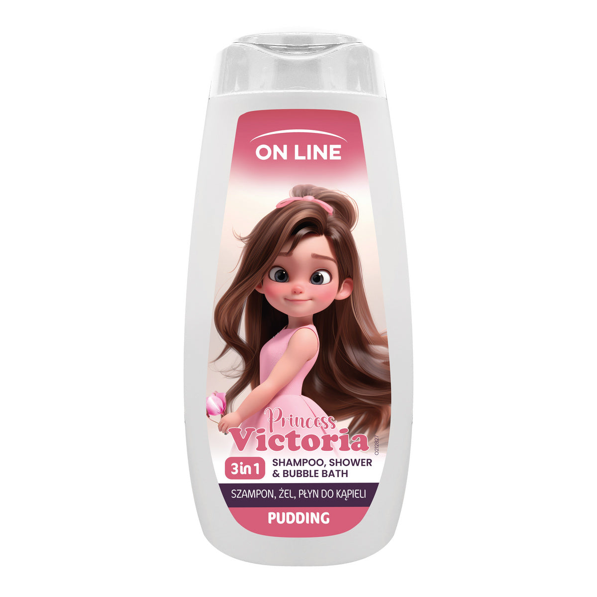 ON LINE KIDS Princess Victoria 3w1 Šampūnas, gelis, vonios skystis - Pudingas 400 ml