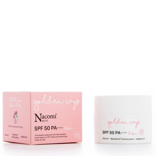 NACOMI Next Lvl Drėkinamasis Apsauginis Kremas veidui SPF50 - Basic 50ml