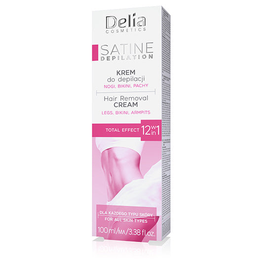 DELIA Satine Depilation Depiliacinis kremas 12w1 Total Effect 100 ml