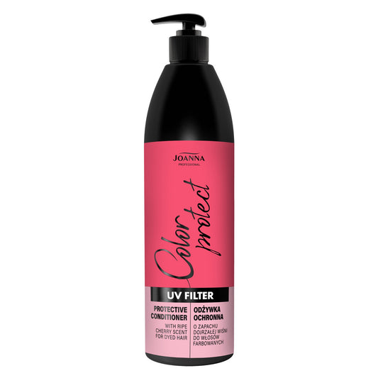 JOANNA PROFESSIONAL UV Filtras Apsauginė priemonė su brandžios vyšnios kvapu dažytiems plaukams, 1000 ml