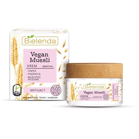 BIELENDA VEGAN MUESLI Dienos ir nakties matuojantis kremas 50ml