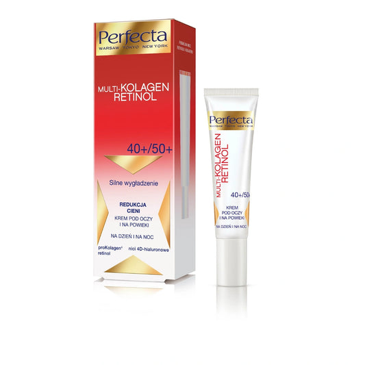 PERFECTA Multi-Kolagen Retinol 40+/50+ Kremas paakiams ir vokams, glotninantis ir mažinantis šešėlius 15 ml