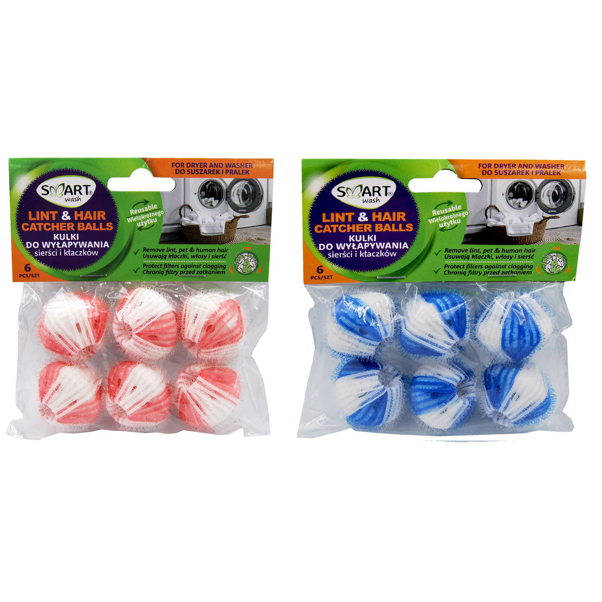 SMART Kulkos nuo plaukų ir pūkų - 6 vnt.