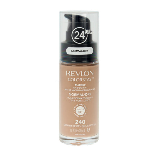 Revlon Colorstay 24H ilgalaikis maskuojantis makiažo pagrindas nr. 240 Medium Beige - normaliai ir sausai odai 30ml